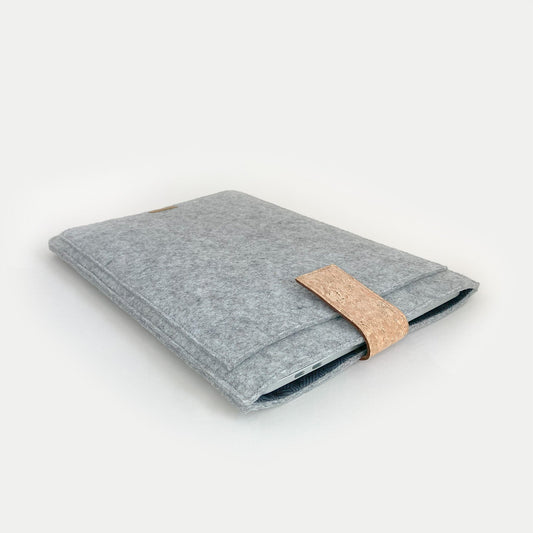 Case for Acer ConceptD | with magnetic closure and extra compartment | light gray - Tracks | Model "HAKA"