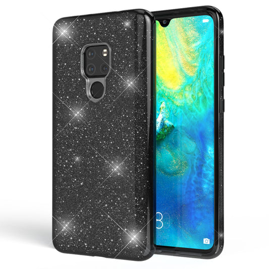 NALIA Handyhülle für Huawei Mate20, Glitzer Slim Silikon Case Cover Schutzhülle