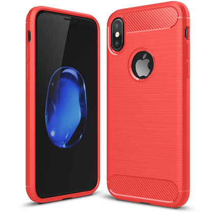 NALIA Design Case kompatibel mit Apple iPhone XS Max Hülle, Karbon Optik Stylische Handyhülle Stoßfeste Silikon Schutzhülle, Dünne Handy-Tasche Phone Cover Bumper Soft Skin Kratzfest