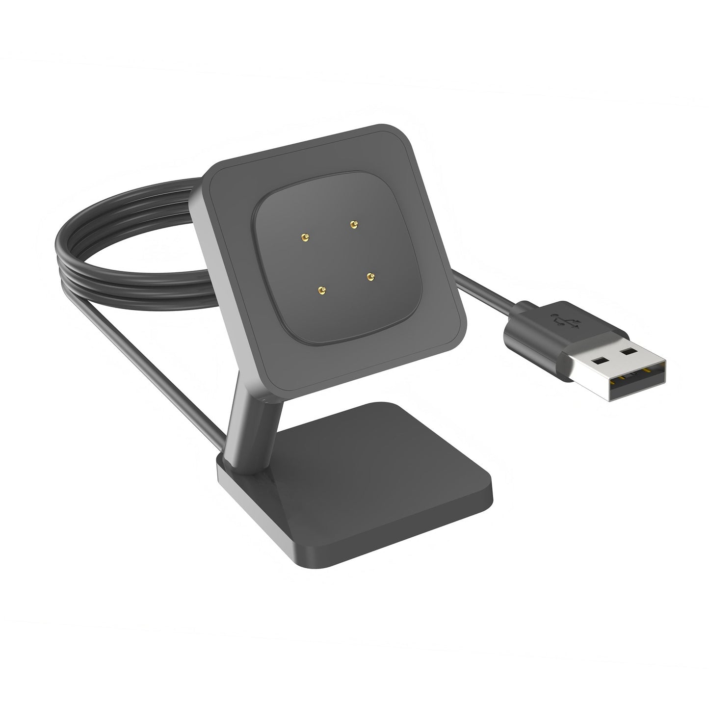 SYSTEM-S USB 2.0 Kabel 100 cm Ladestation für Fitbit Versa 4 3 Sense 2 1 Smartwatch