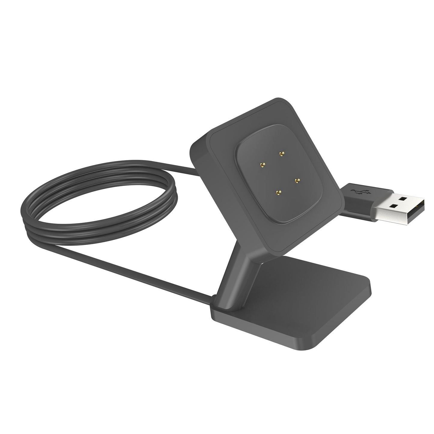 SYSTEM-S USB 2.0 Kabel 100 cm Ladestation für Fitbit Versa 4 3 Sense 2 1 Smartwatch
