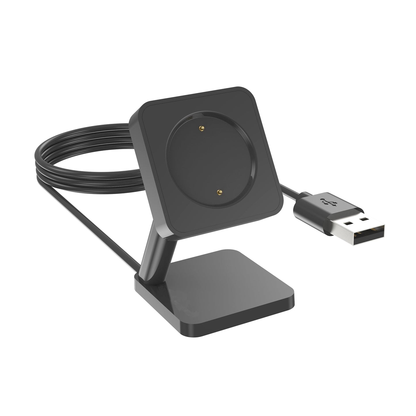 SYSTEM-S USB 2.0 Kabel 100 cm Ladestation für Amazfit GTR 4 3 GTS 4 3 Smartwatch Schwarz