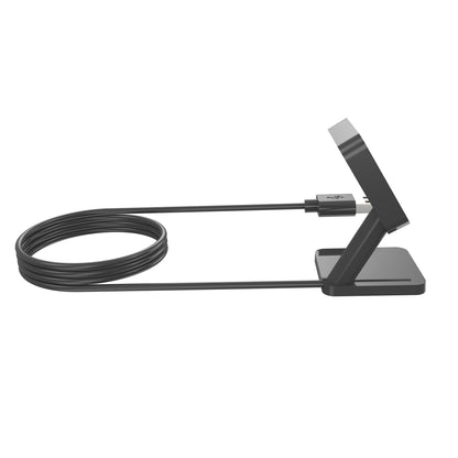 SYSTEM-S USB 2.0 Kabel 100 cm Ladestation für Amazfit GTR 4 3 GTS 4 3 Smartwatch Schwarz