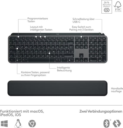 Logitech MX Keys S Wireless Keyboard and Mouse Combo