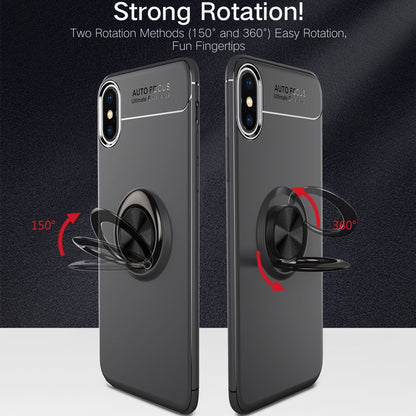 NALIA Ringhülle für iPhone X / XS – Ring-Ständer 360° & für Magnet-Halter – GRIP360 (Mattiertes Silikon Case) – Marke aus Berlin