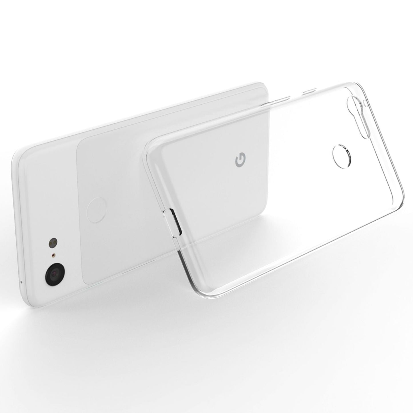 NALIA Transparente Silikonhülle für Google Pixel 3 – Anti-Gelb & Rutschfest – GLAZE (Handyhülle Kristallklar, Schlank & Stoßfest) – Marke aus Berlin