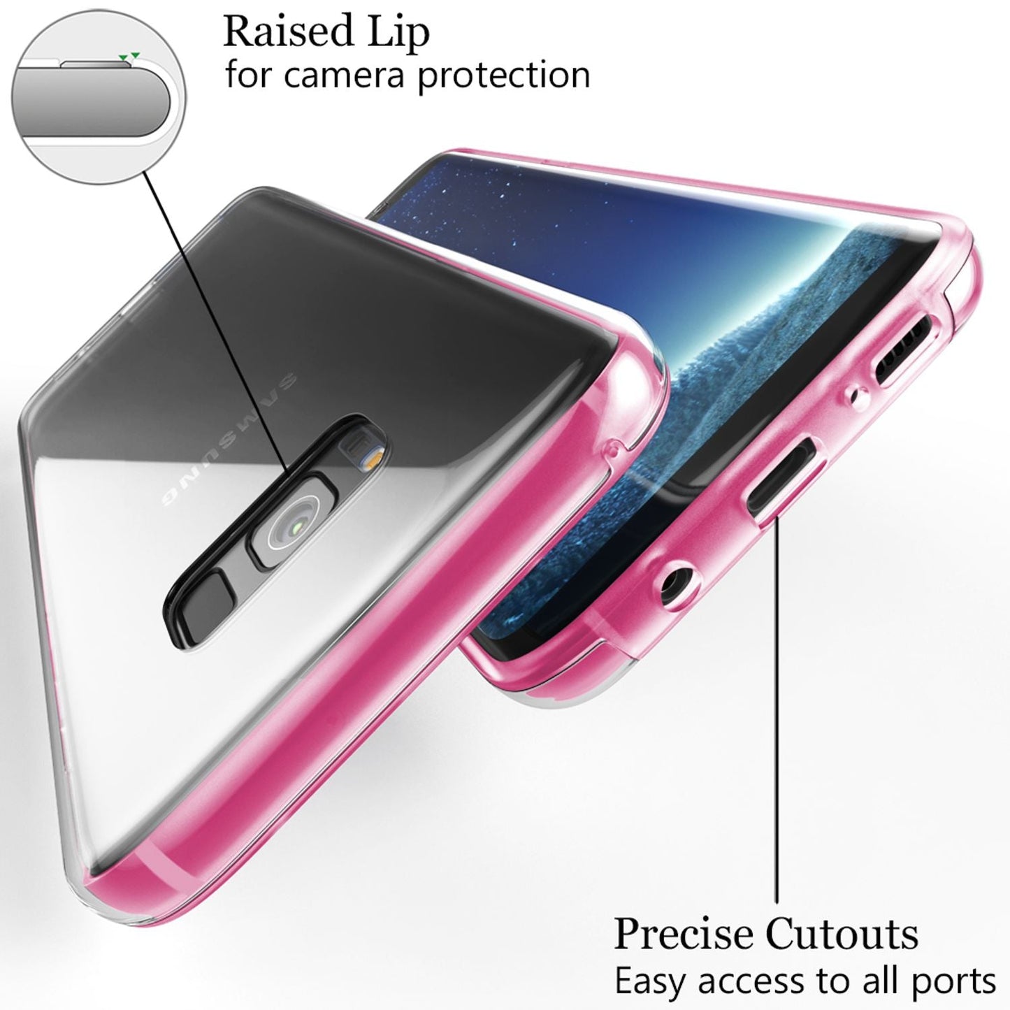 NALIA 360° Hülle für Samsung Galaxy S8 Plus – Vorne & Hinten Schutz – 360GUARD (Full-Body Case) – Marke aus Berlin