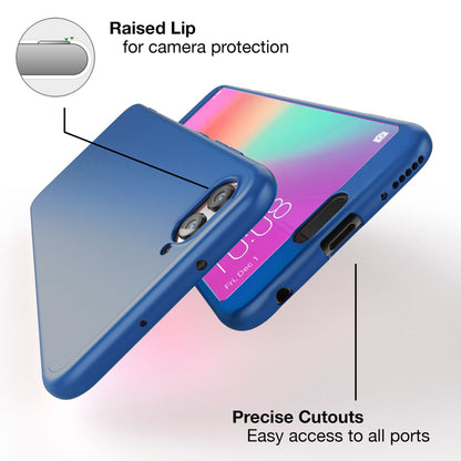 NALIA 360 Grad Handyhülle kompatibel mit Huawei Honor View 10, Full-Cover Schutzglas vorne hinten Hülle Doppel-Schutz, Dünn  Hard-Case Etui Handy-Tasche, Bumper Displayschutz