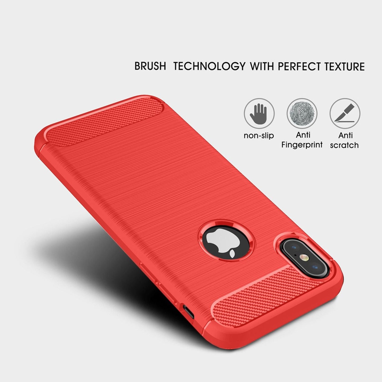 NALIA Design Case kompatibel mit Apple iPhone XS Max Hülle, Karbon Optik Stylische Handyhülle Stoßfeste Silikon Schutzhülle, Dünne Handy-Tasche Phone Cover Bumper Soft Skin Kratzfest