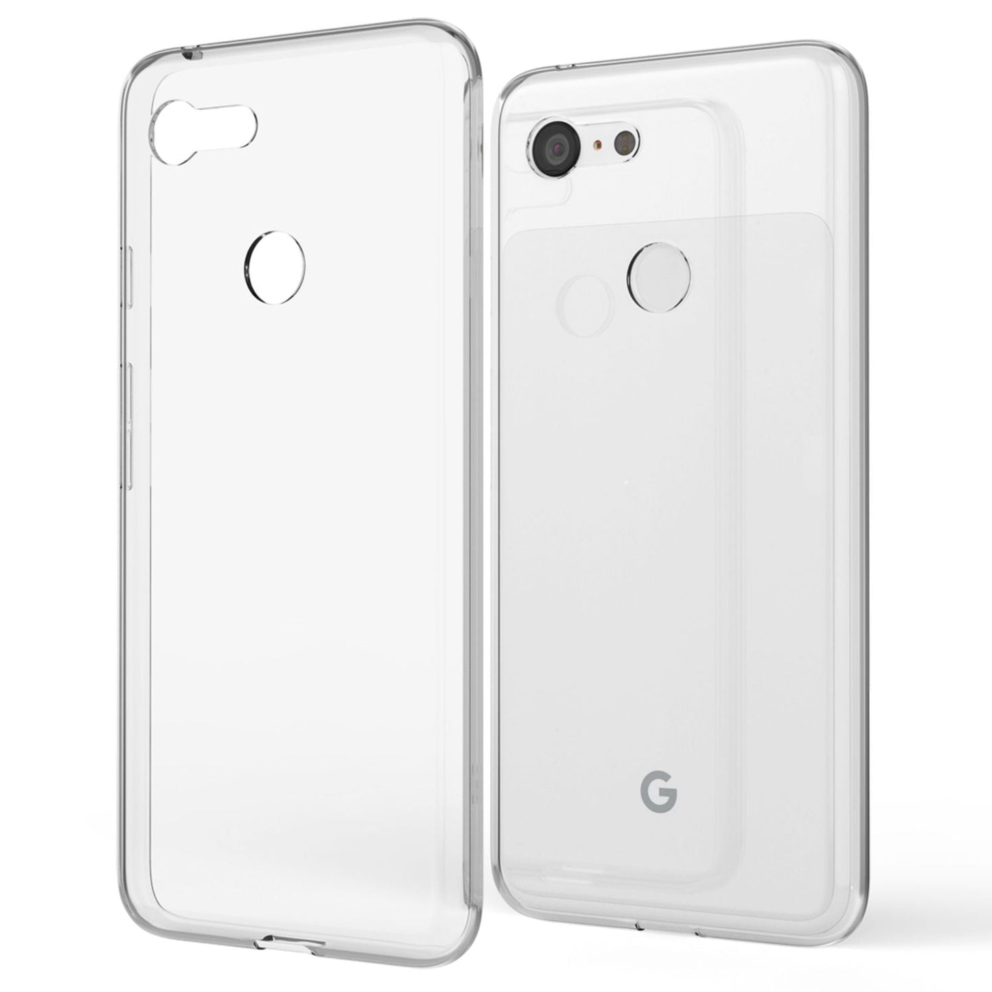 NALIA Transparente Silikonhülle für Google Pixel 3 – Anti-Gelb & Rutschfest – GLAZE (Handyhülle Kristallklar, Schlank & Stoßfest) – Marke aus Berlin