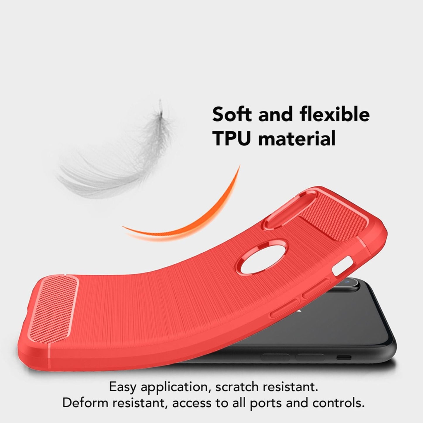 NALIA Design Case kompatibel mit Apple iPhone XS Max Hülle, Karbon Optik Stylische Handyhülle Stoßfeste Silikon Schutzhülle, Dünne Handy-Tasche Phone Cover Bumper Soft Skin Kratzfest