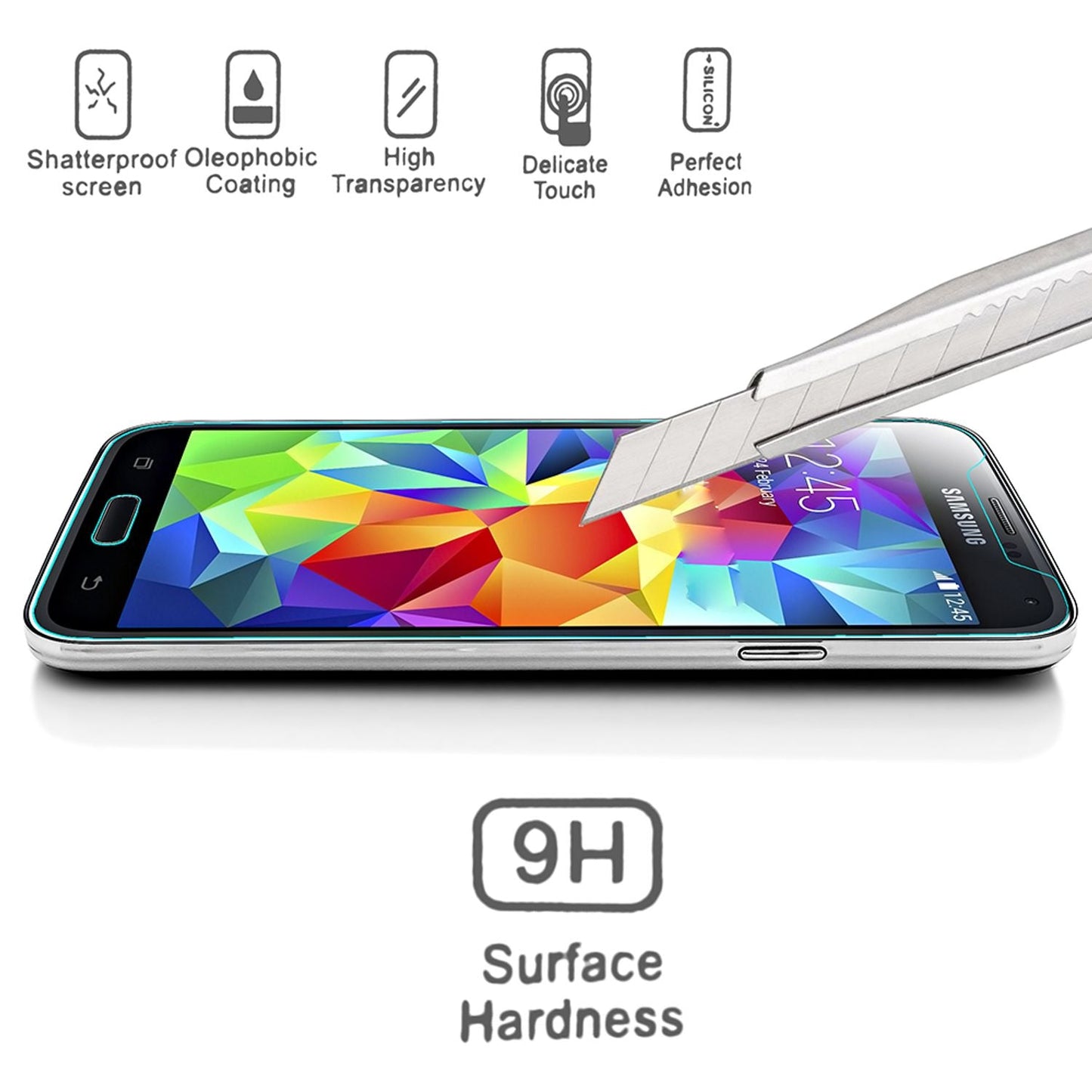NALIA Schutzglas für iPhone 8 Plus / 7 Plus, 5D Full Cover Display Schutz Folie
