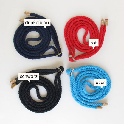 Shoulder bag for Fairphone 6 | made of felt and organic cotton | anthracite - shapes | model KEDJA