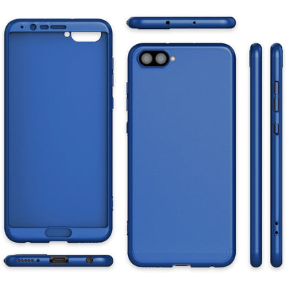 NALIA 360 Grad Handyhülle kompatibel mit Huawei Honor View 10, Full-Cover Schutzglas vorne hinten Hülle Doppel-Schutz, Dünn  Hard-Case Etui Handy-Tasche, Bumper Displayschutz