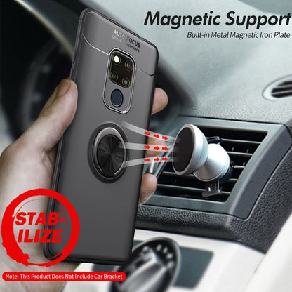 NALIA Ringhülle für Huawei Mate 20X – Ring-Ständer 360° & für Magnet-Halter – GRIP360 (Mattiertes Silikon Case) – Marke aus Berlin