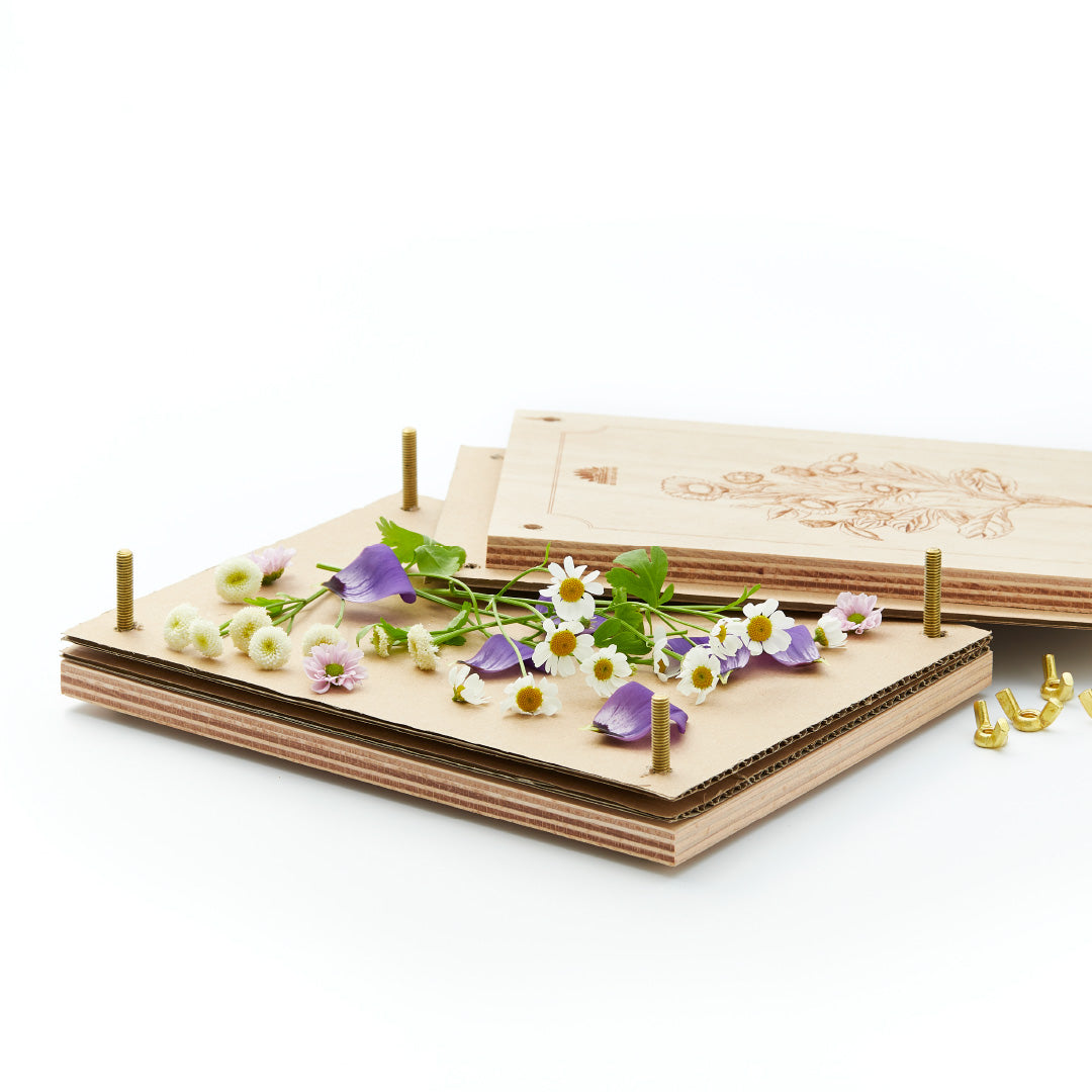 Flower press for flowers, blossoms &amp; co.