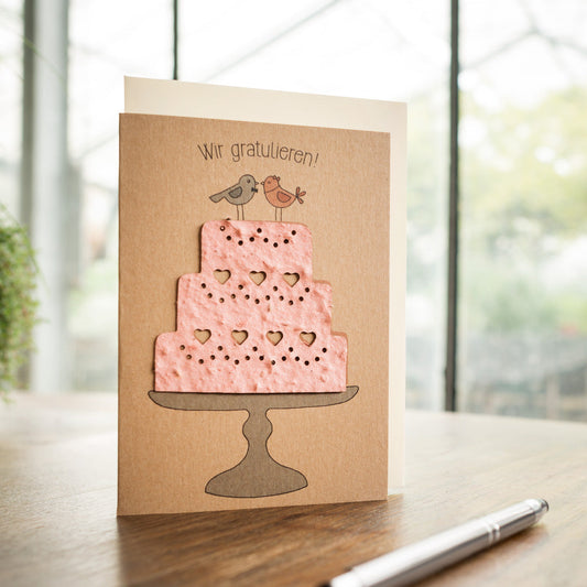 Wedding card "Cake"
