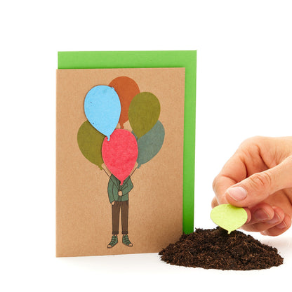 Greeting card "Balloon Bouquet"