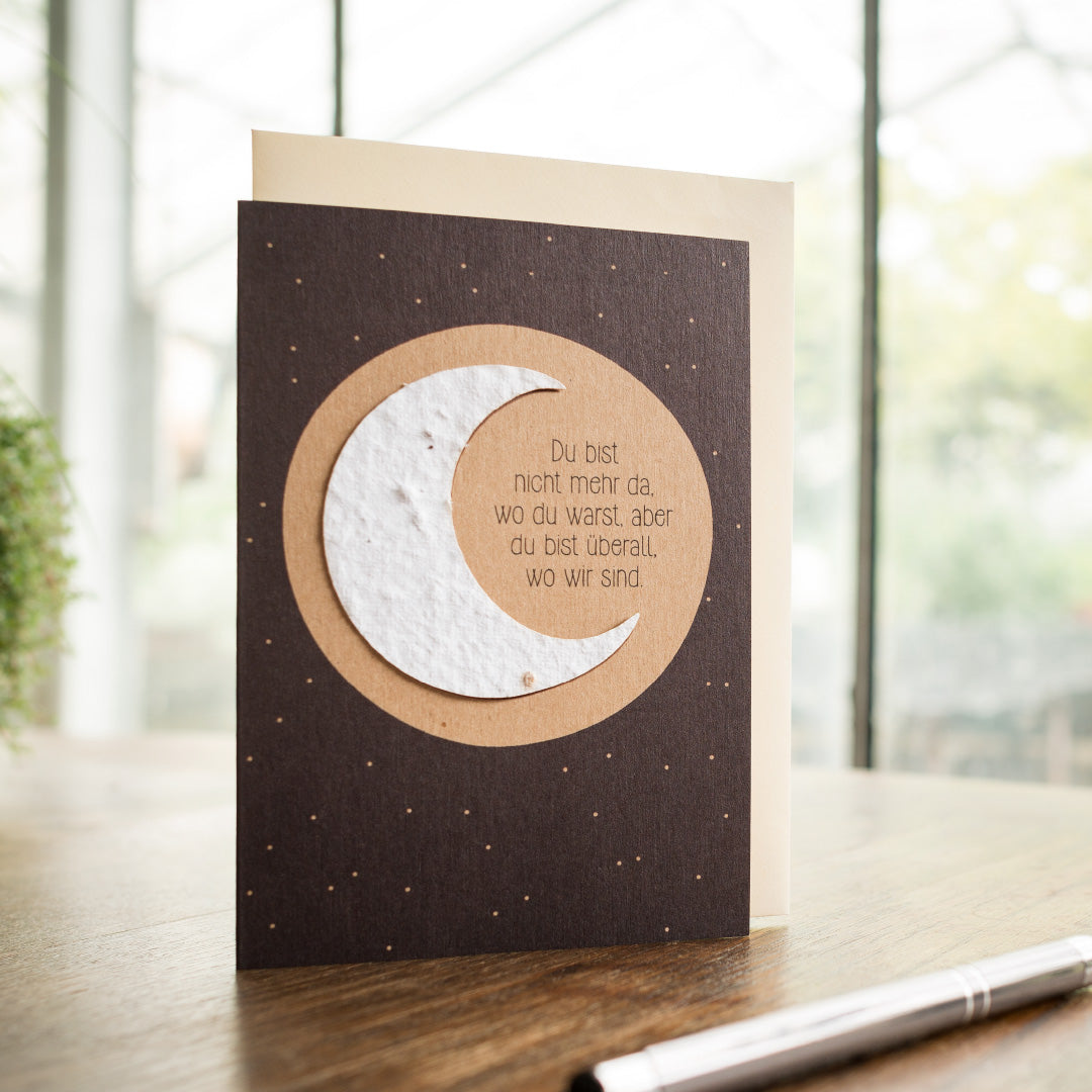 Condolence card "You are no longer here"