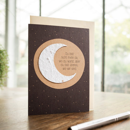 Condolence card "You are no longer here"