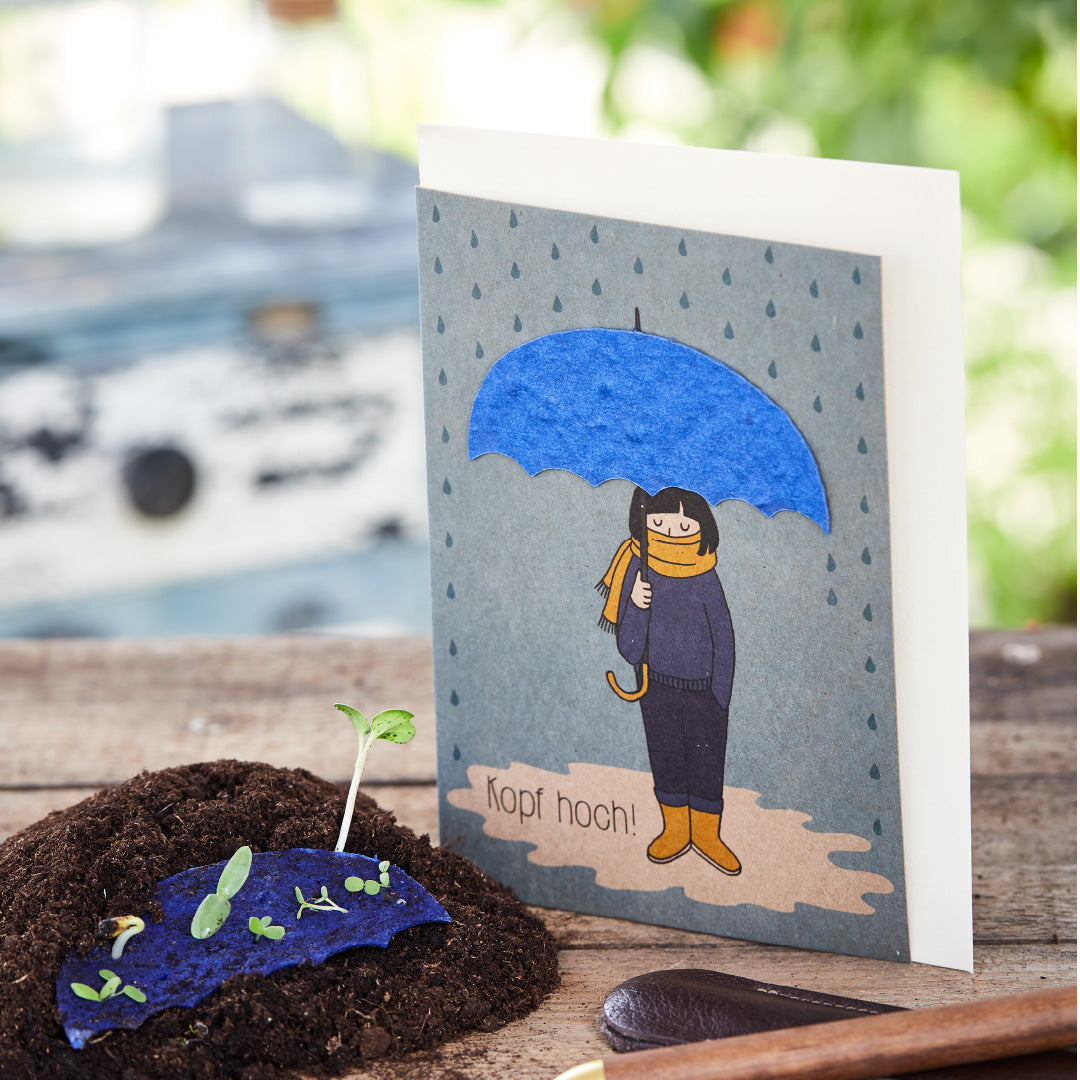 Greeting card "Head up"