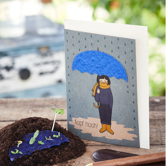 Greeting card "Head up"