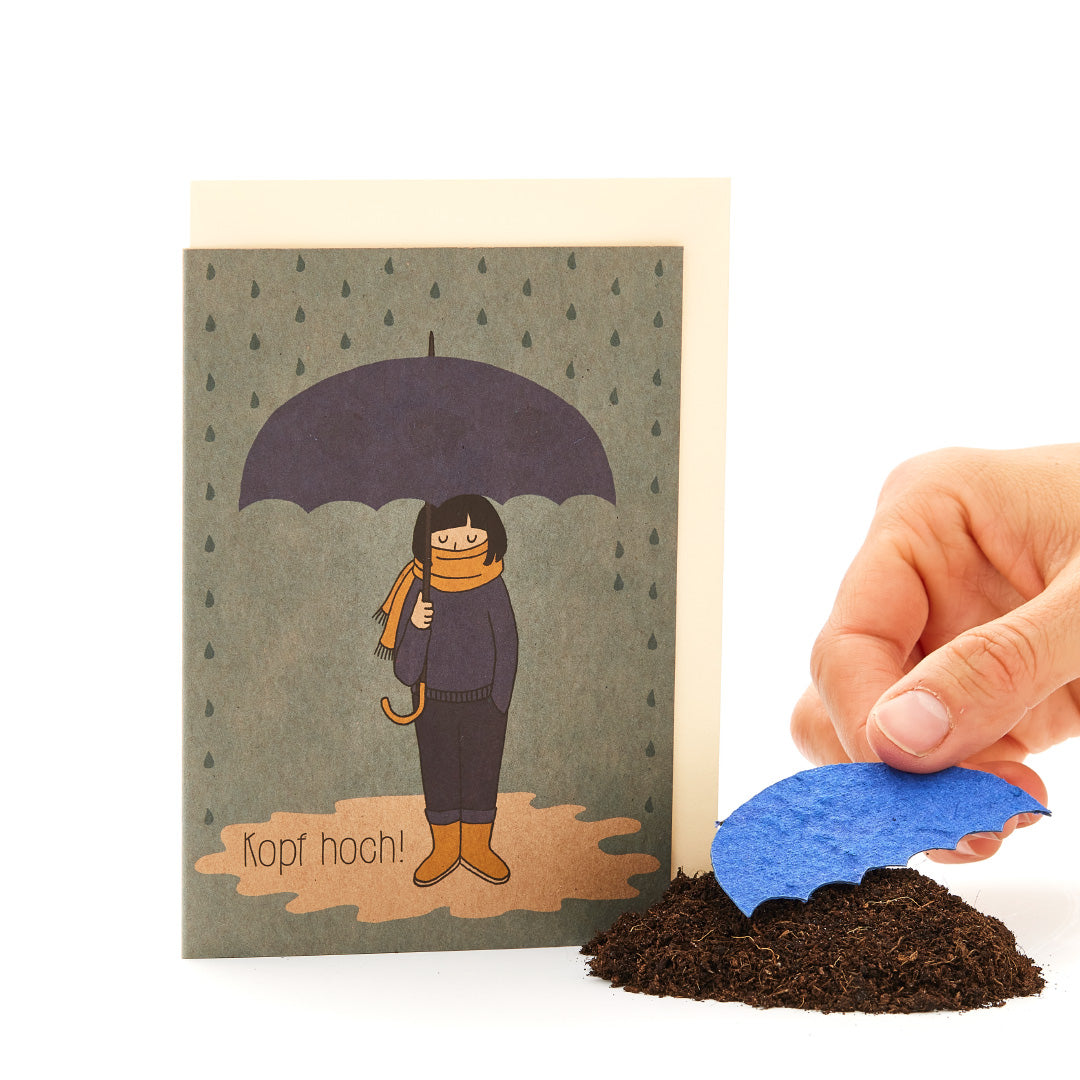 Greeting card "Head up"