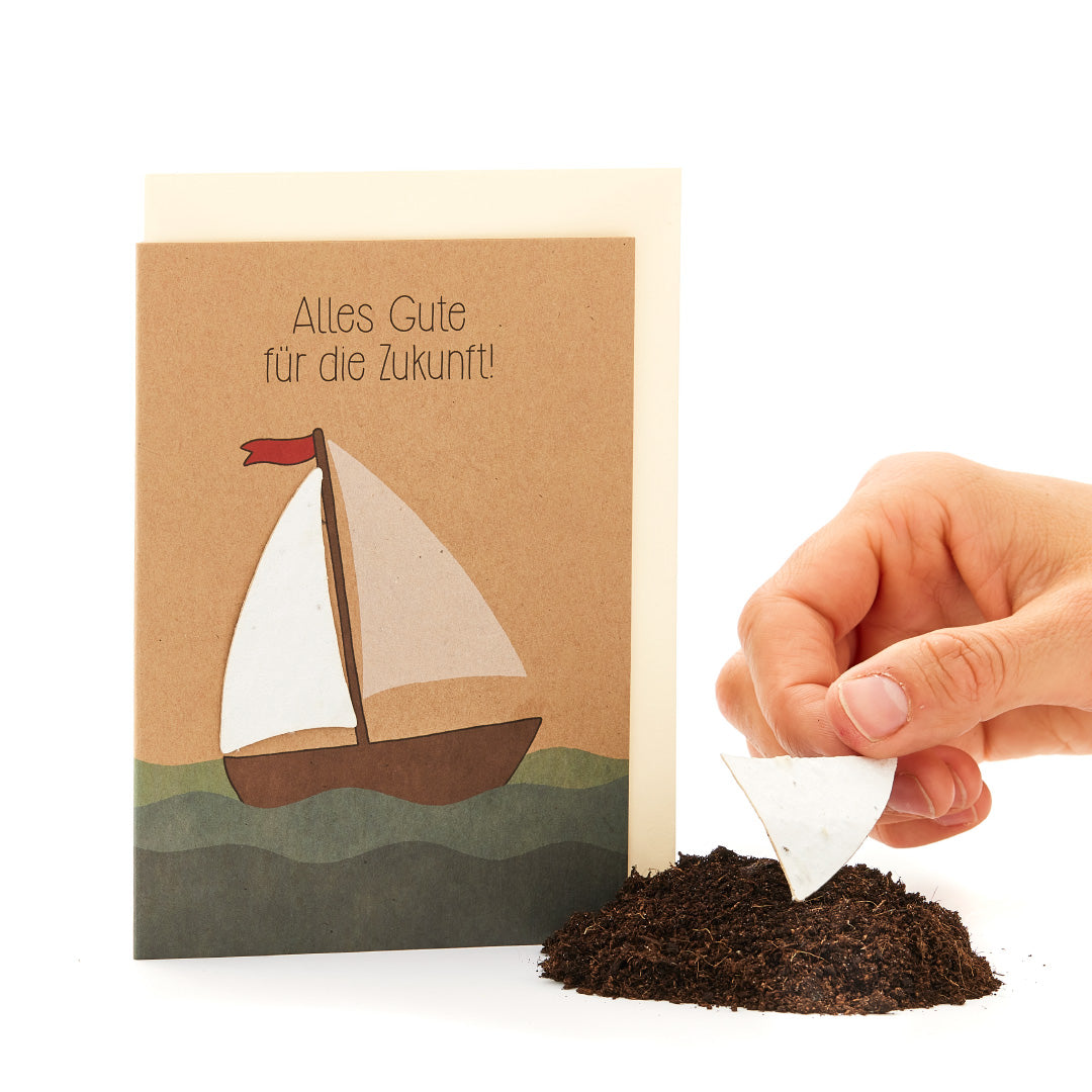 Greeting card "All the best for the future"