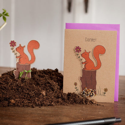 Thank you card "Squirrel" 