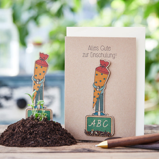 Greeting card "Happy First Day of School" 