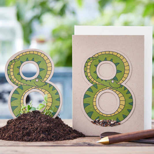Birthday card "Eight" 