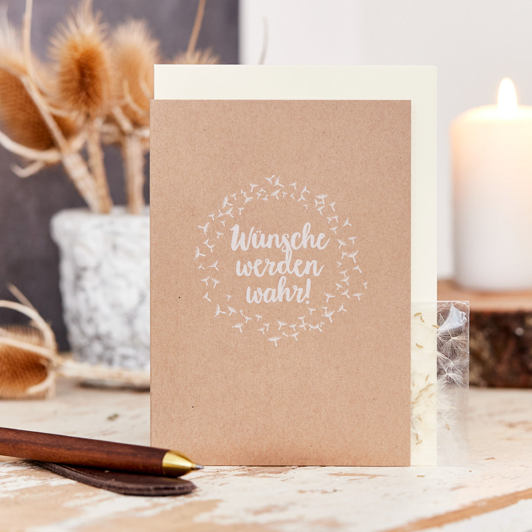 Greeting card "Wishes come true"