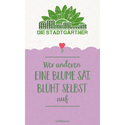 Saatgruß "Wer anderen eine Blume sät"
