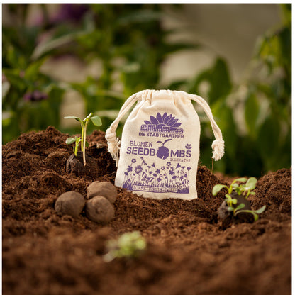 Seed bombs “Butterfly meadow” in a jute bag