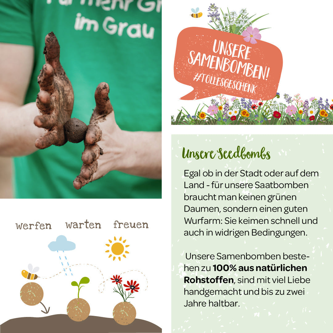 5 Samenbomben "Gummistiefel"