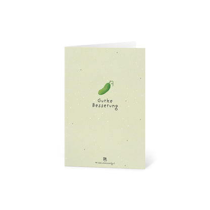 Greeting card - Cucumber get well soon