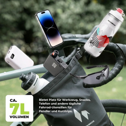 100% Wasserdichtes Gepäckträgertasche Gepäckträger für Vordergabel  7L AS-156 RideMate