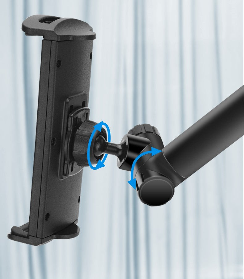 SYSTEM-S table mount 360° gooseneck stand for tablets and smartphones in black