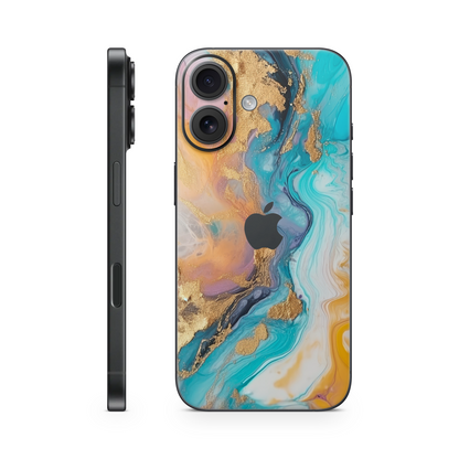iPhone 16 Skin Gold Pastell
