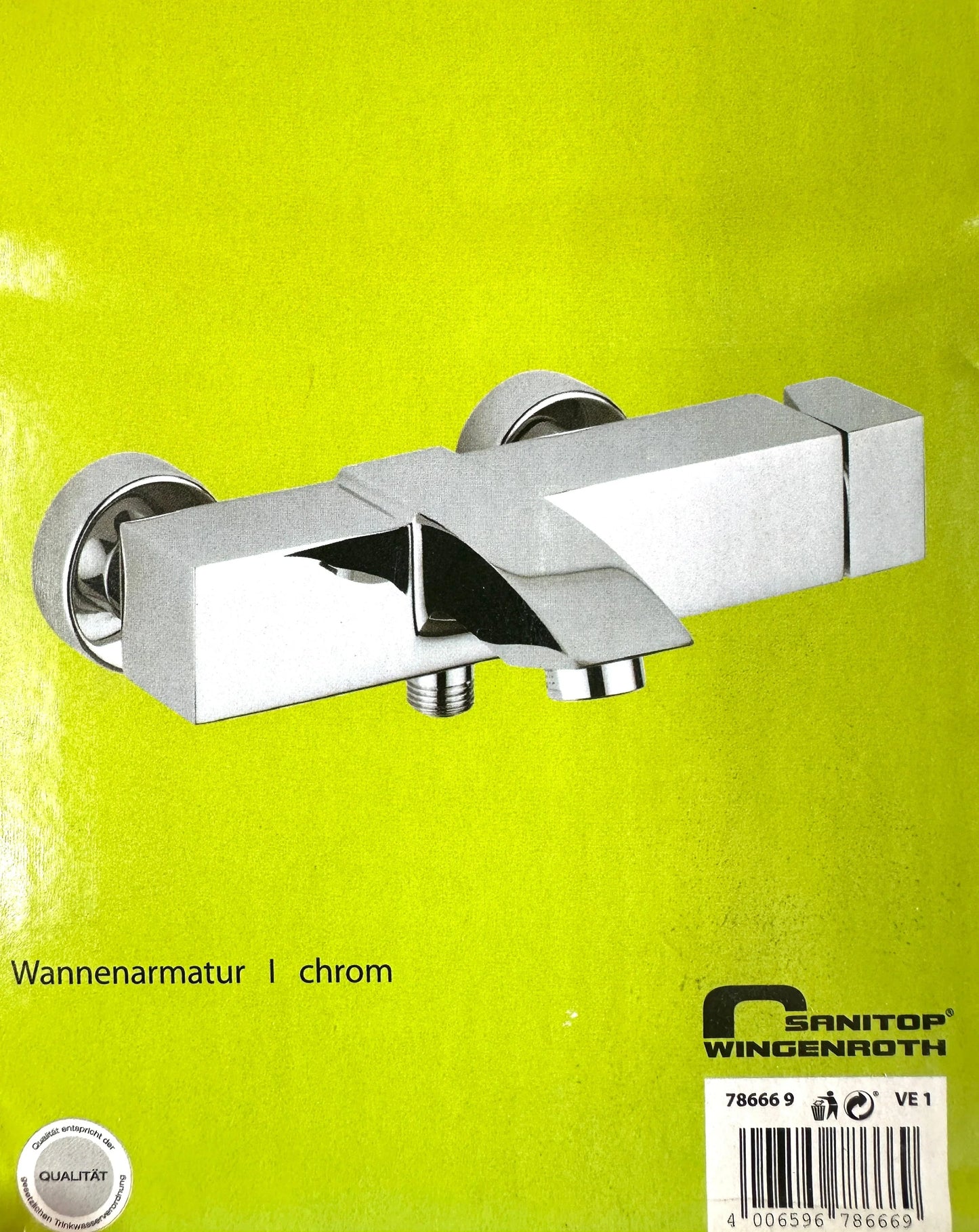 AquaSu „SONDRIO“ Wannen-Einhebelmischer (chrom)