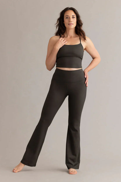 High-Waist Flared Leggings Always Dressed Forest Night