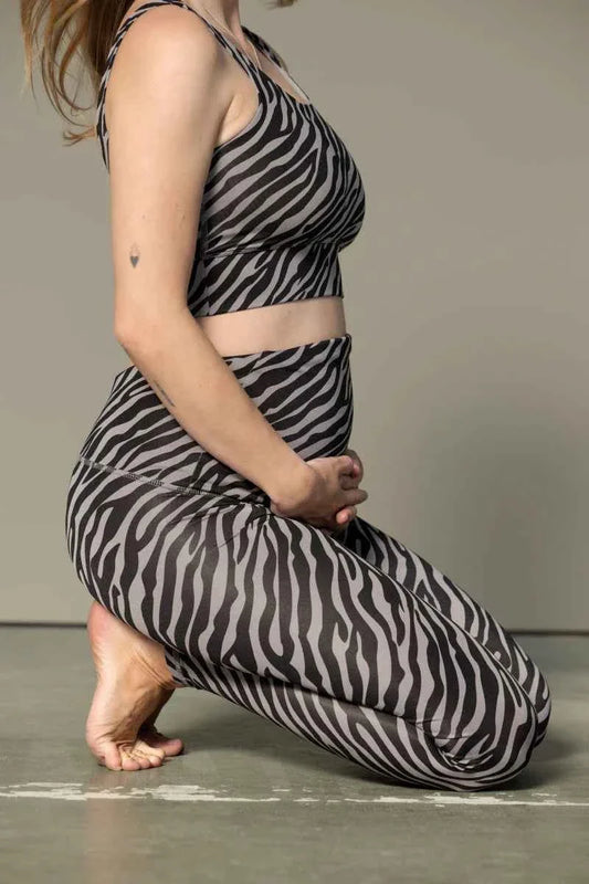 Maternity Leggings Zebra Stone