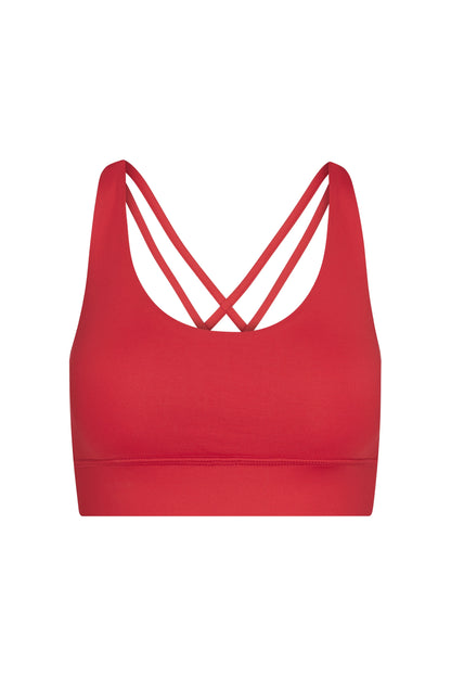 Criss-Cross Bra Red