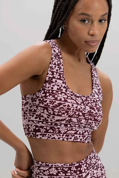Racerback Bra Flower Bordure
