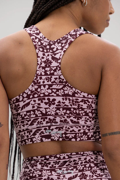 Racerback Bra Flower Bordure
