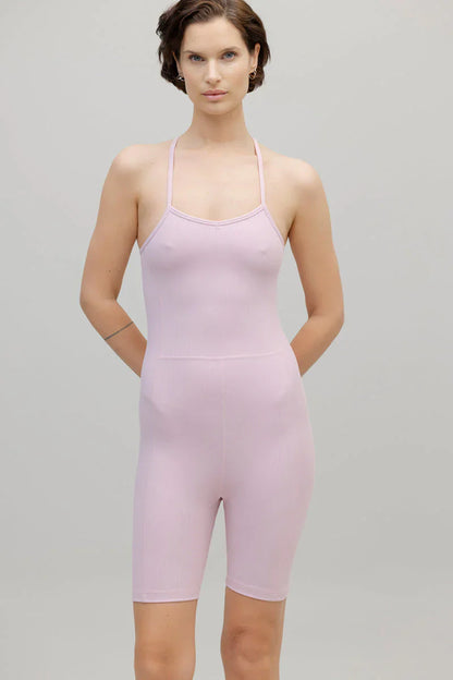 Jumpsuit Ribbed Dawn Pink