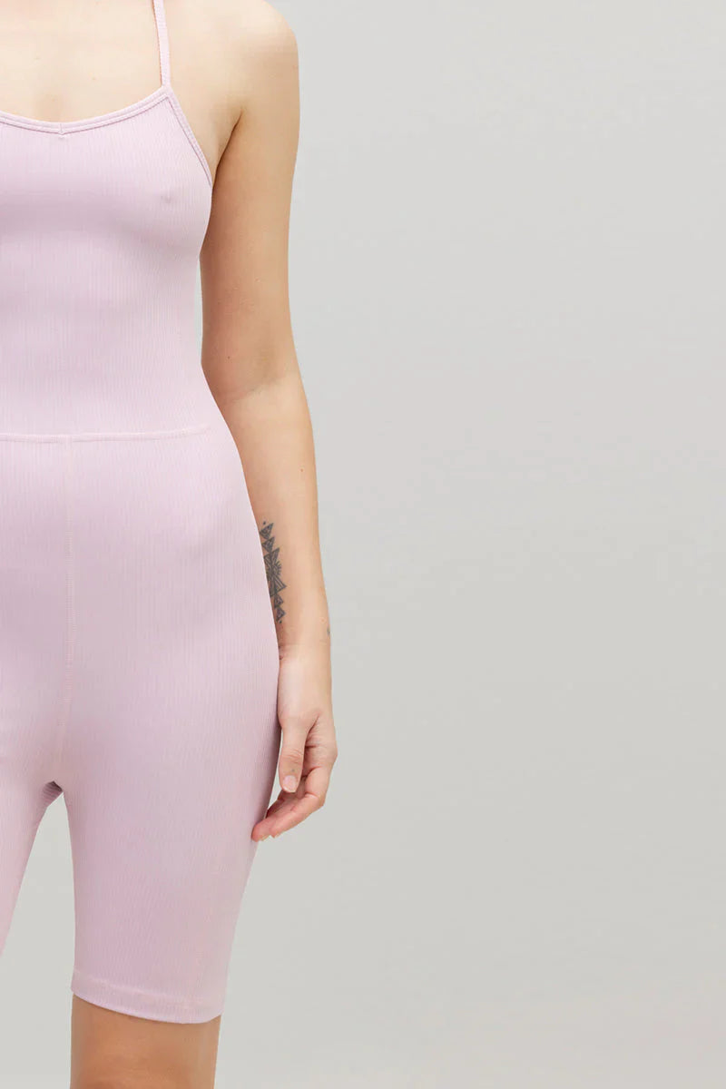 Jumpsuit Ribbed Dawn Pink