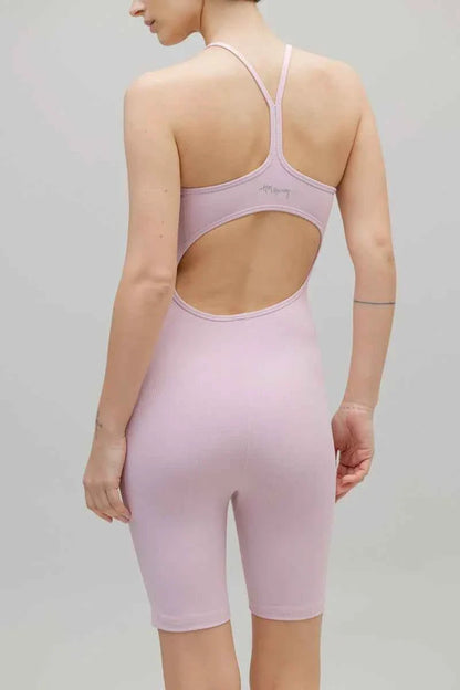 Jumpsuit Ribbed Dawn Pink