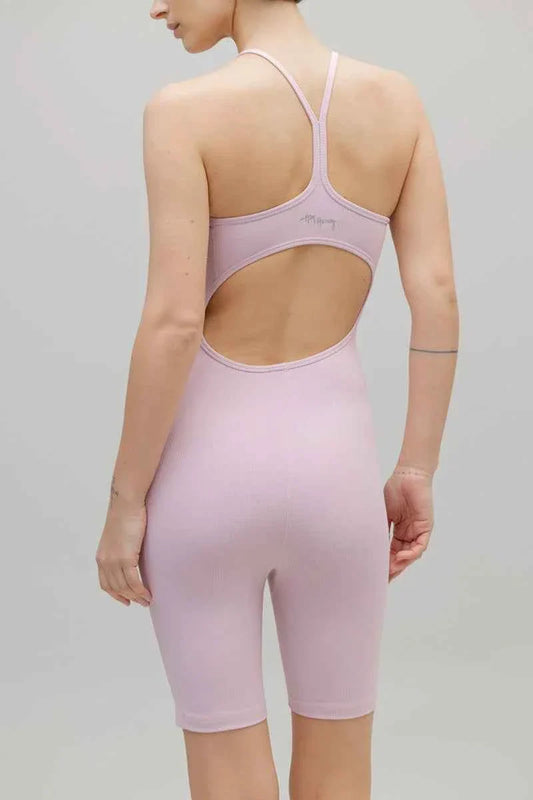 Jumpsuit Ribbed Dawn Pink