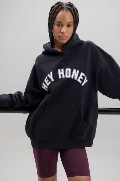Hoodie Hey Honey Black